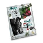 Birthday Gift for Father on Printable Glass (19.5x19.5cm) - Image 4