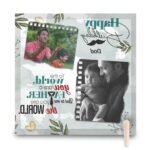 Birthday Gift for Father on Printable Glass (19.5x19.5cm) - Image 5