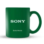 Corporate Personalised sublimatable Green Mug - Image 2