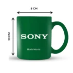 Corporate Personalised sublimatable Green Mug - Image 3