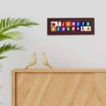 Custom Printable Name Board Framed in Wood
