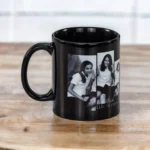 Personalized Friends Picture Printable Black Mug with a White Printable Patch