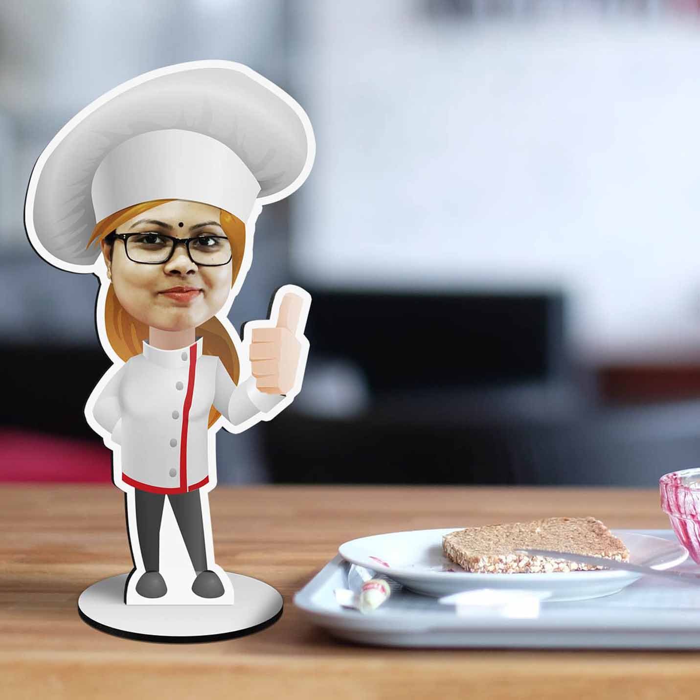 Personalized single Caricature of Chef 01 Personalized single Caricature of Chef - Image 1