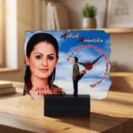 Hardboard Clocks with Black Wooden Bas