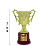 Personalized Golden Fiber Office Trophy (Size : 17.78 Cm) - Image 2