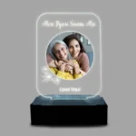 Personalized LED Acrylic Lamp for Lovely Saasu Maa - Image 2